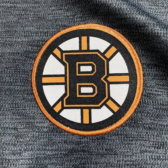 Boston Bruins Old Time Hockey Hoodie Women's Large Gray Performance - Picture 5 of 10